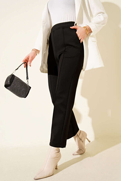 Smy moda Women's Scuba Pants with Bell Bottoms