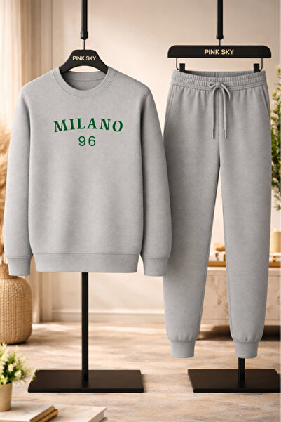 Pink Sky Set de trening Milano 96 cu imprimeu Swea tricou & Jogger