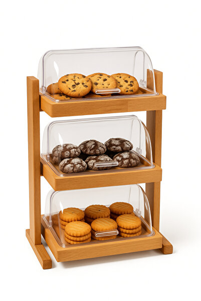 GROOVY ÜÇ KATLI ROLLTOP STANDI (42x29x72 cm)