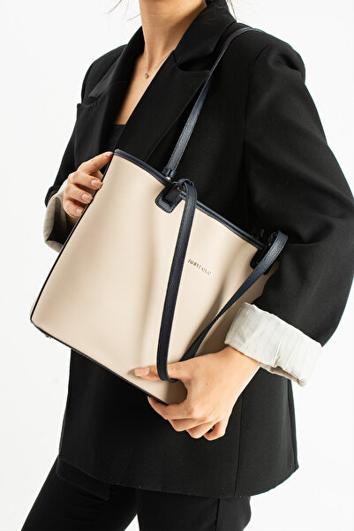 Just Polo Just&Polo Women's Stone Navy Blue Hand and Shoulder Bag-Bd6049