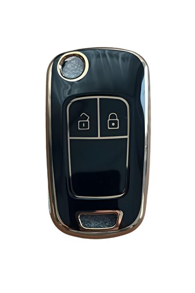 AutoHan Keys غطاء مفتاح أسترا جيه وكورسا إي وإنسيجنيا باللون الأسود والذهبي ب...