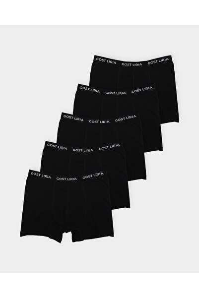 GOST LİRİA Ανδρικά μποξεράκια Root, συσκευασία 5 τεμαχίων - Μαύρο