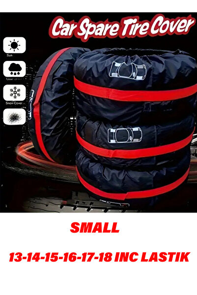 MeyZone Oto Araç Lastik Saklama Çantası 13 – 18 inç Stepne Kılıfı Yaz Kış Las...