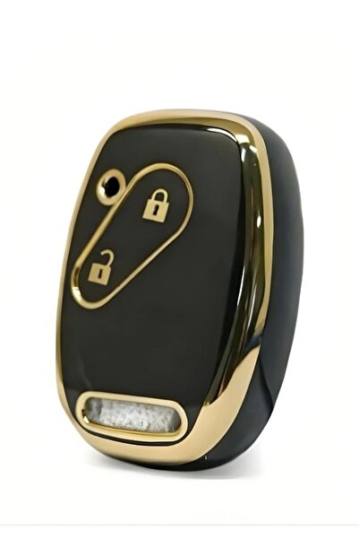 AutoHan Keys غطاء مفتاح هوندا سيفيك FD6 CRV باللون الأسود والذهبي 2 أزرار نانو