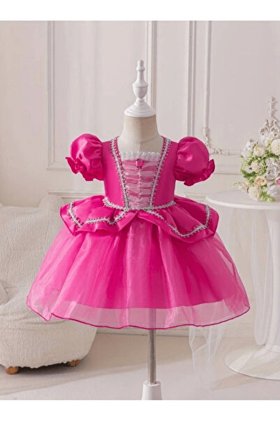 Zümrüt OyuncakStore Kız Çocuk Bebek Prenses Abiye Elbise İthal 2-3y
