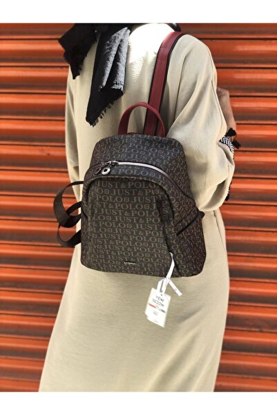 Just Polo JP Women's 9 Compartment Backpack with Adjustable Strap