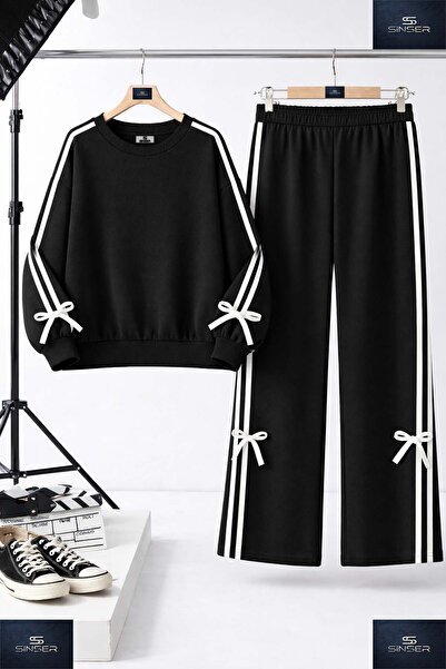 SS SİNSER KIZ COCUK SIFIR YAKA FİYONK DETAYLI ESORTMAN TAKIMI