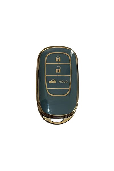 AutoHan Keys Honda Fe1 Civic Crv Hrv Key Case Cover Gray Gold Smart