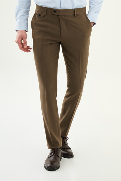 Mcr بنطلون رجالي فلات سوبر قصة ضيقة مينك - 38115.22K