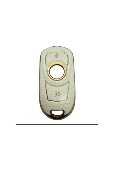 AutoHan Keys غطاء مفتاح ذكي لسيارة أسترا كيه إنسيجنيا ذهبي أبيض