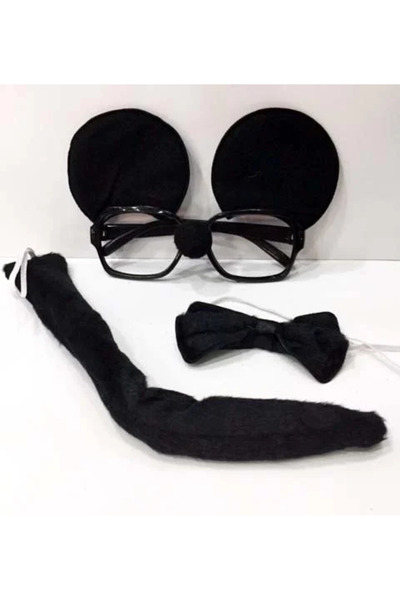 magicool Mickey Mouse Glasses Bow Tie Tail Set