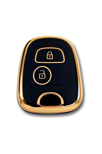 AutoHan Keys غطاء مفتاح بيجو 206 بارتنر سيتروين سي 3 أسود ذهبي