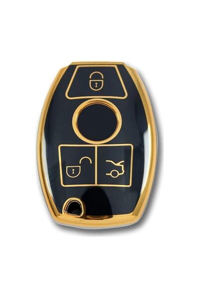 AutoHan Keys Mercedes Benz Key Case Black Gold Nano Be Type