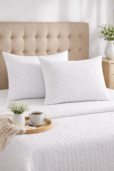 Bonny Home غطاء وسادة من القطن المقاوم للماء بسحاب من كاردلين، طقم من قطعتين