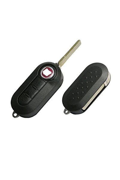 AutoHan Keys غطاء مفتاح فيات دوبلو لينيا بونتو أسود 3 أزرار