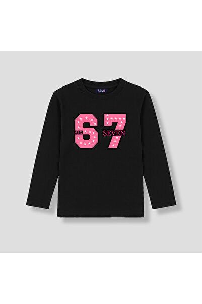 mixxi fashion Six Seven 67 Printed Long Sleeve T-Shirt for Girls (4-13 Years ...