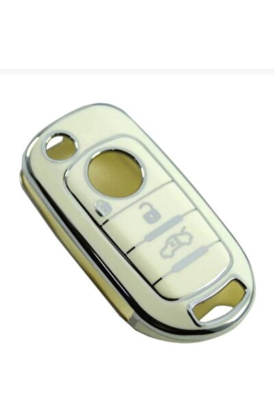 AutoHan Keys غطاء مفتاح إيجيا أبيض فضي 3 أزرار نانو