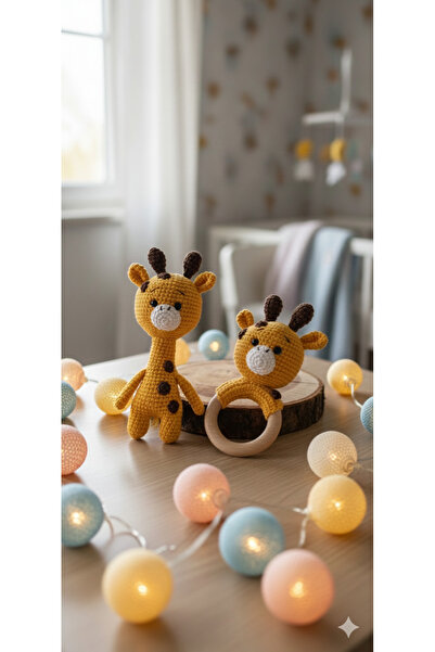 stoks toys Amigurumi Zürafa Set Uyku Arkadaşı