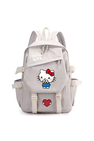 BABUN Sanrio Hello Kitty Çanta Okul Çantası Kız Çocuk Genç Sırt Çantası Asime...