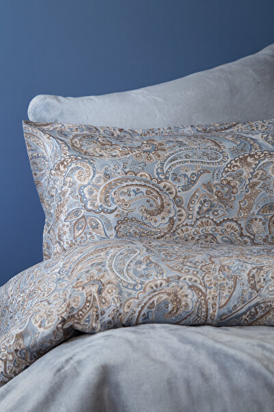 BED LİNE Smoothıe Nevresim Takımı Çift Kişilik Melodia Mavi