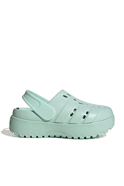 adidas Adilette Platform Clogs Women's Turquoise Slippers