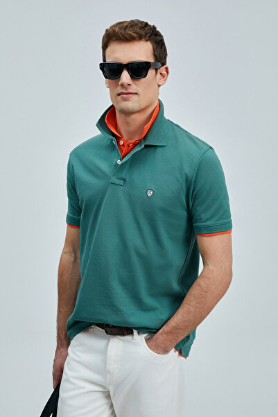 Lufian Tricou polo Laon Smart pentru bărbați, verde rață