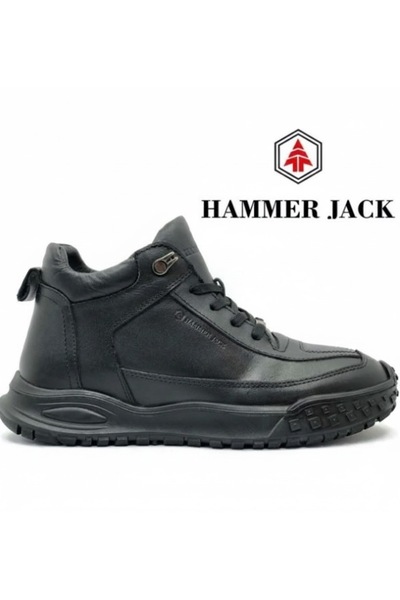 Hammer Jack 24882 Black Genuine Leather Waterproof Short Ankle Outdoor Winter...