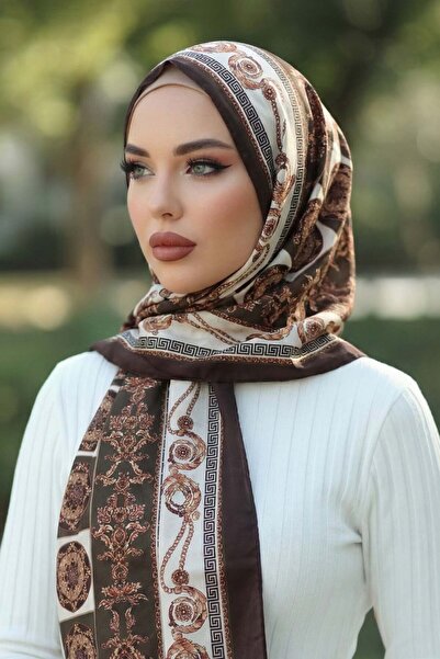 Vamelya سلسلة آيكونيكا ساتن شال الإيطالية المميزة