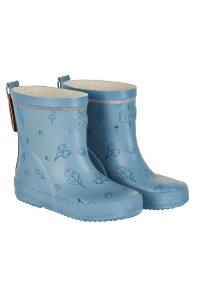 CeLaVi Woodland Blue 24 - Rubber rain boots with cotton -