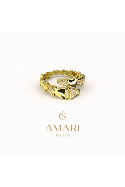 Amari Gold Taşlı Yılan Yüzük