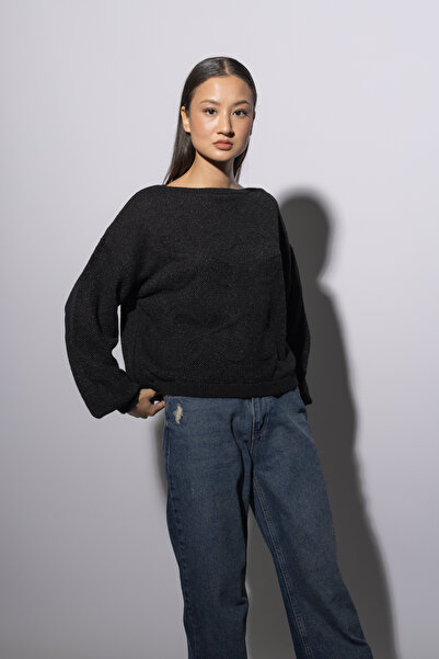 Nisan سترة تريكو بياقة كاياك