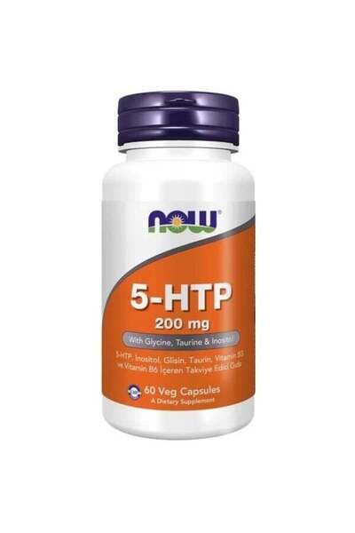 Now Foods 5-HTP, Двойна сила 200 мг 60 вегетариански капсули