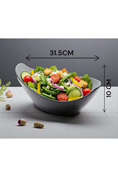 LANDREEN Melamine salad bowl/plate, shatter and crack resistant, dishwasher safe