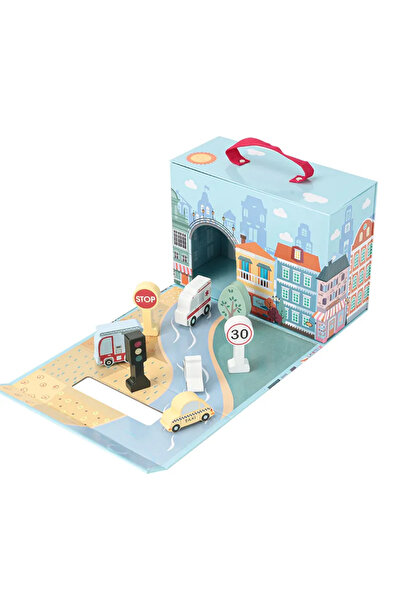 OEM Set Interactiv Copii Orasul Tridimensional cu Vehicule si Semne