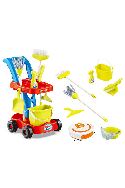 OEM Troler Curatenie cu Aspirator pentru Copii 11 Piese Joc Educativ