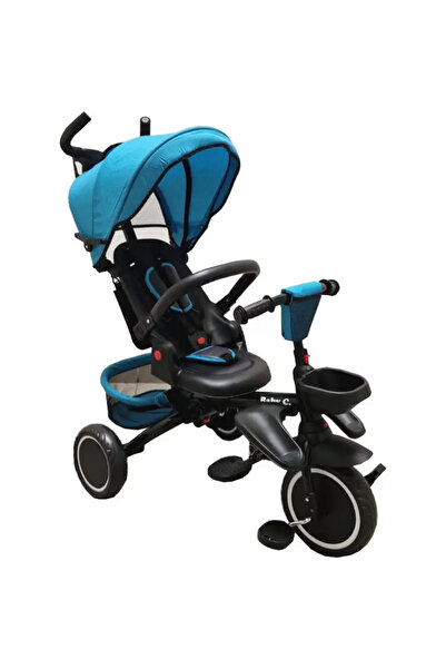 OEM Tricicleta Albastra Pliabilia si Reversibila pentru Copii