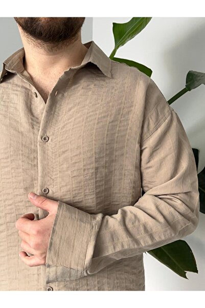 Quik-max Modal Prugasto Oversize kroj Košulja