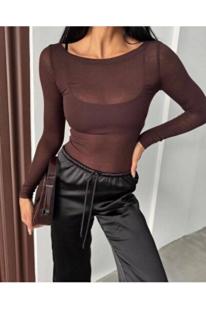 Bak'ap Premium Trend Transparent Blouse