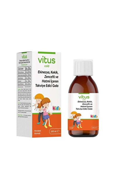 VİTUS Cold Kids Ekinezya, Kekik Sıvı Portakallı 100ml