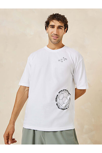 Styli HD Print Compact Jersey Oversized T-Shirt