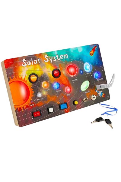 OEM Busy Board Montessori din Lemn cu Lumina Led Sistemul Solar