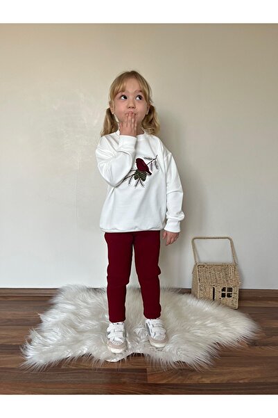 CARLA MARA Girl's Printed Top and Bottom Tracksuit Set