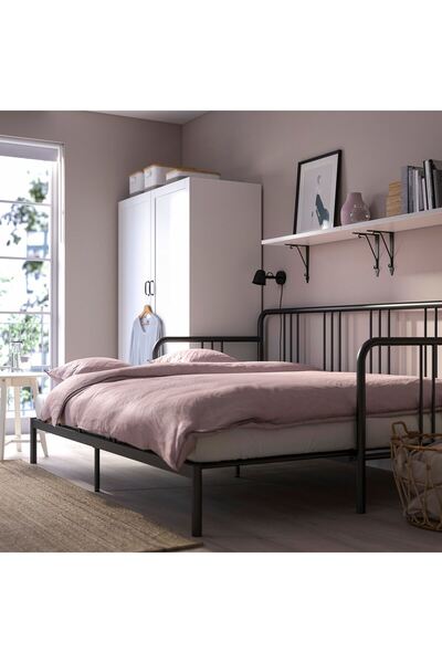 IKEA COZY ROOM - FYRESDAL divan, siyah, 80x200 cm