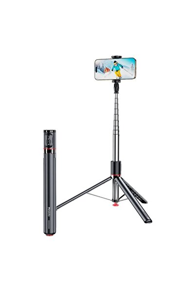 No7tech Selfie Çubuğu SF30 Düşmeye Karşı Mekanizmalı BT 5.2 Tripodlu