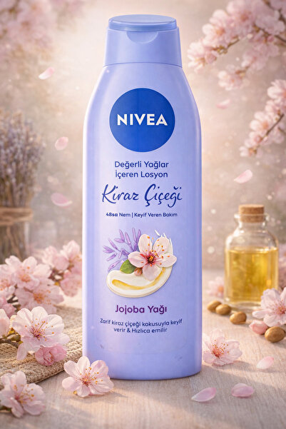 NIVEA Kiraz Çiçeği Ve Jajoba Yağı Vücut Losyonu 400 Ml
