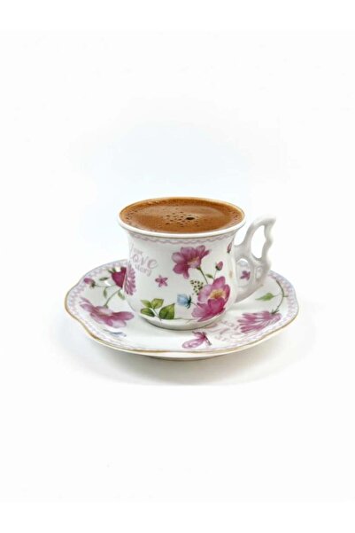 Altabi Porcelain Coffee Set for 6 People |   Special Design |   90 ml