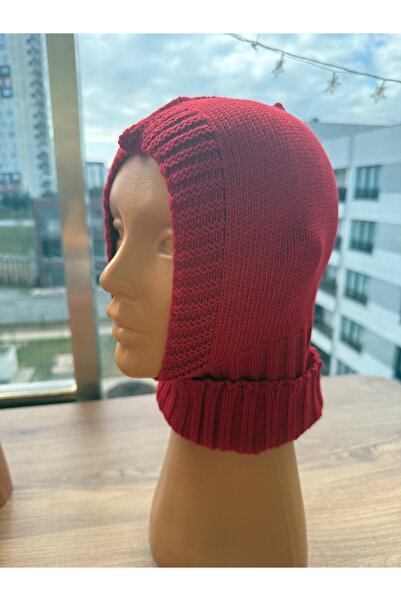 Blotch Red Cold-Proof Baby and Children's Knitwear Balaklava Face Mask Beanie...