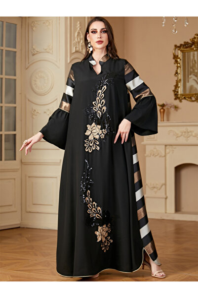 Take Two By Styli Women Embellished Sequin Patch Jalabiya