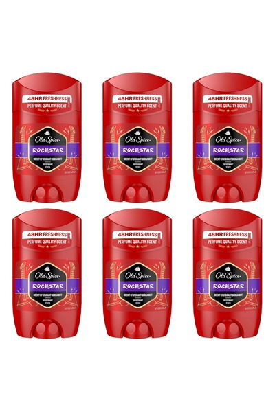 Old Spice SET OF 6 PIECES - Rockstar Deodorant Stick 50ml
