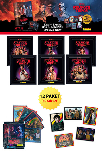 hediyecik مجموعة ملصقات بانيني سترينجر ثينجز: مغامرة غريبة آخر مرة، مجموعة مل...